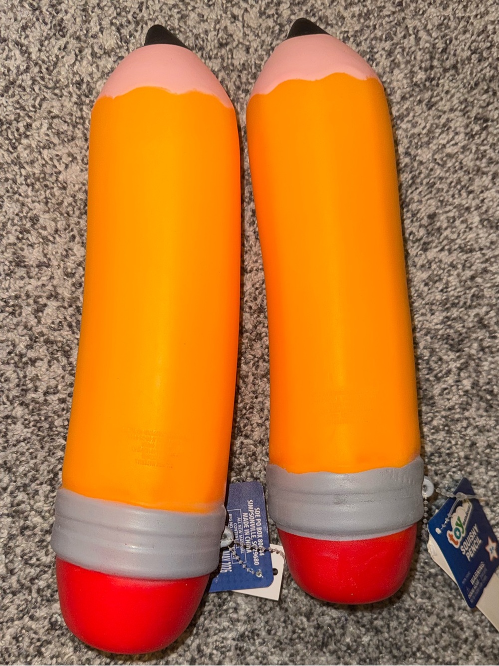 2 Squishy Pencils Jumbo Toymendous